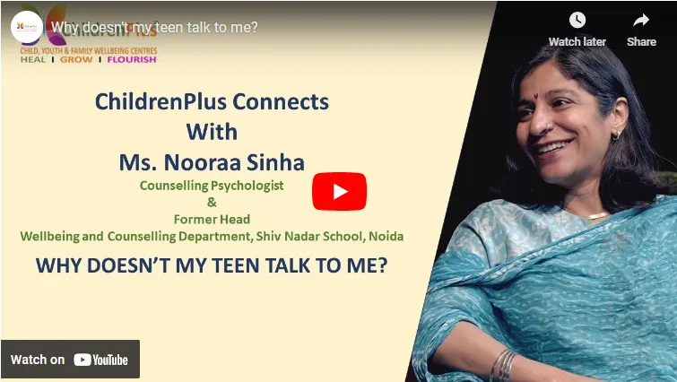Why doesn’t my teen talk to me with Ms. Nooraa Sinha