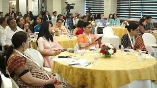 Dr. Amritash Rai speaking at ChildrenPlus School Counsellors Summit on AI in mental health counselling